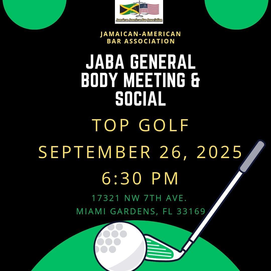 Top Golf - JABA General Body Meeting & Social